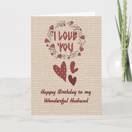birthday card for your husband nordic design zazzlecouk