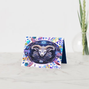 Birthday Card for Zodiac Aries 3/21 to 4/19