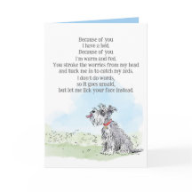 Birthday Card from the Dog