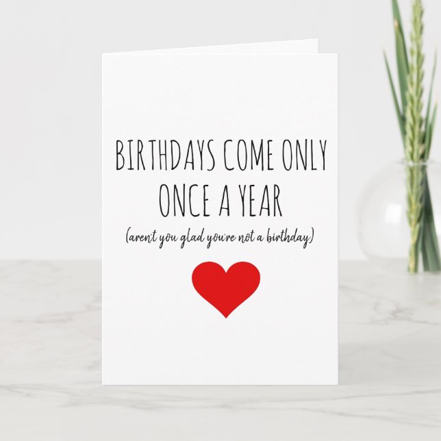 BIRTHDAY CARD FUNNY NAUGHTY (Front)