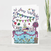 Birthday Card - Garden Party