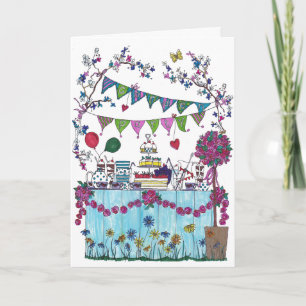 Birthday Card - Garden Party