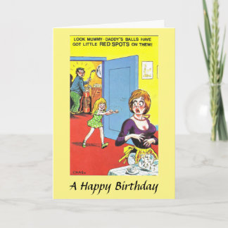 Birthday Card - Golf Balls