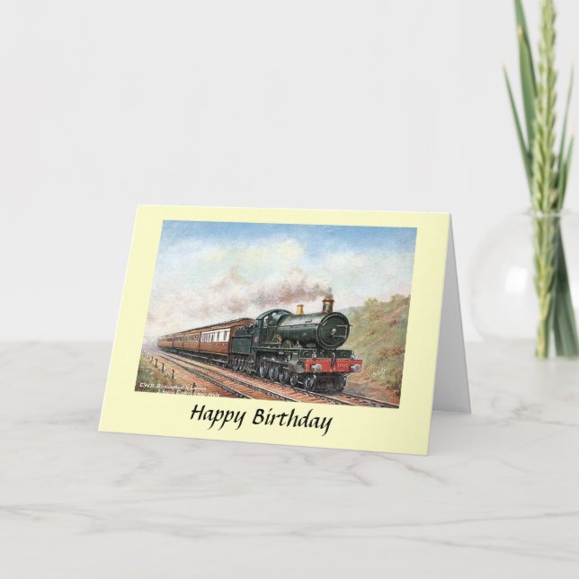 Birthday Card - GWR London to Birmingham Train (Front)