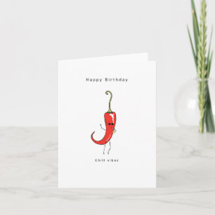 Birthday card, Happy Birthday Chill Vibes Thank You Card