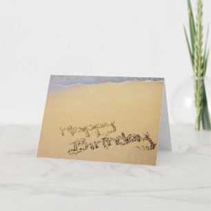 Birthday Card: Happy Birthday on the Beach Card
