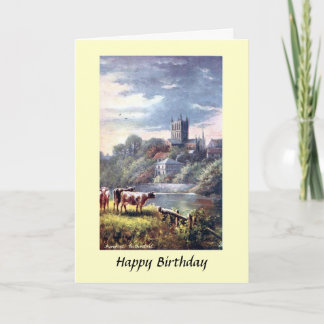 Birthday Card - Hereford Cathedral