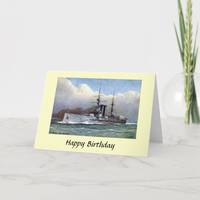 Birthday Card - HMS New Zealand (Front)