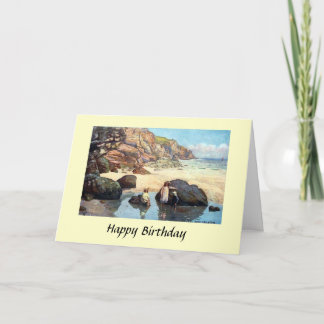 Birthday Card - Housel Bay, Cornwall
