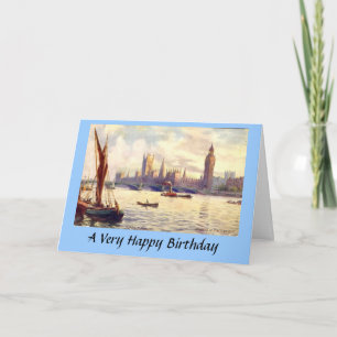 Birthday Card - Houses of Parliament, London