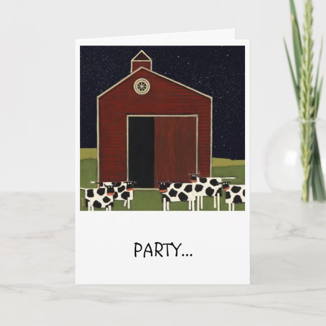 birthday card humourous silly cows (Front)
