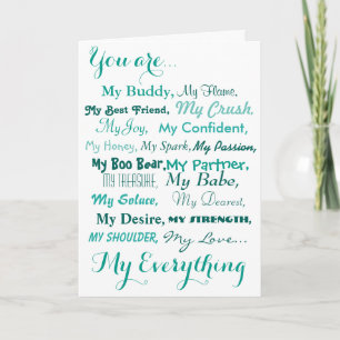 birthday card husband wife male female. love