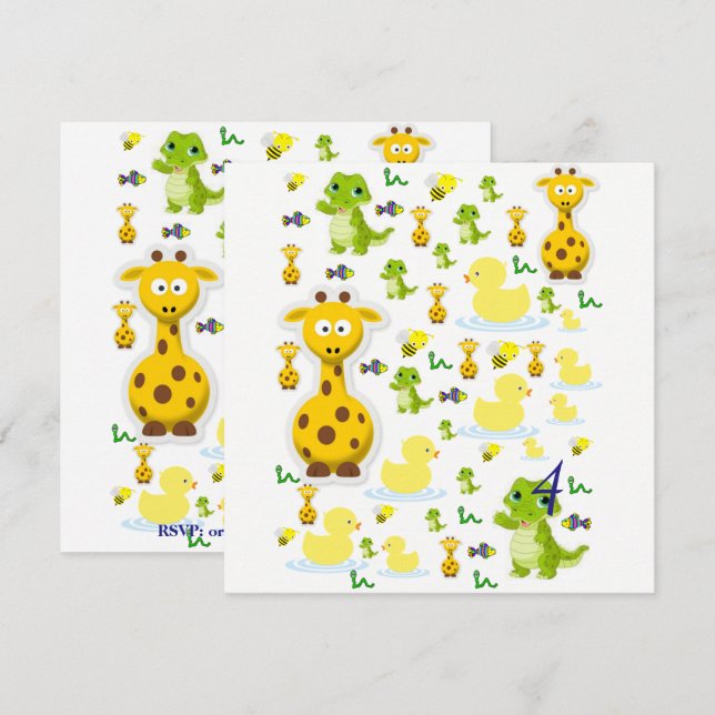 Birthday Card Invitation (Front/Back)