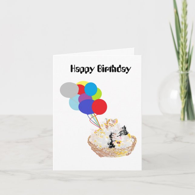 Birthday card :  Kitty-Love (Front)