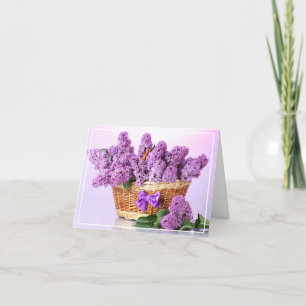 Birthday Card -Lilacs