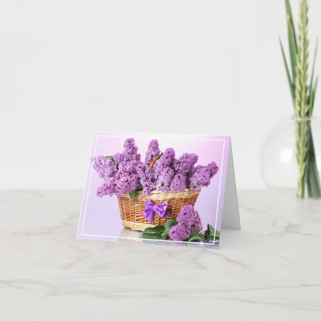 Birthday Card -Lilacs (Front)