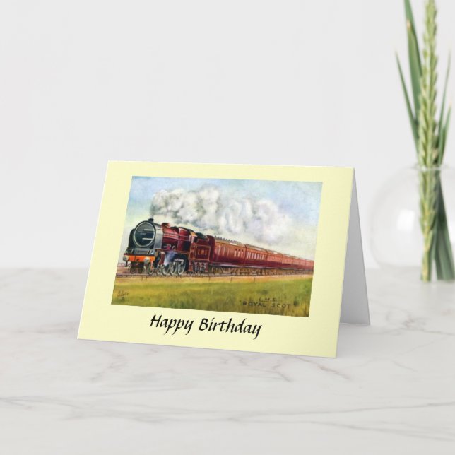 Birthday Card - LMS "Royal Scot" (Front)