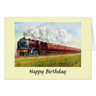 Birthday Card - LMS &quot;Royal Scot&quot;