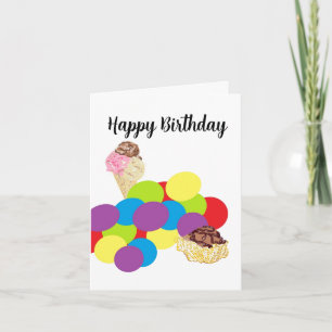 Birthday Card :  Love for Ice Cream