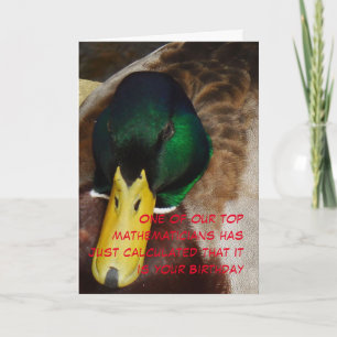 Birthday card Mathematician