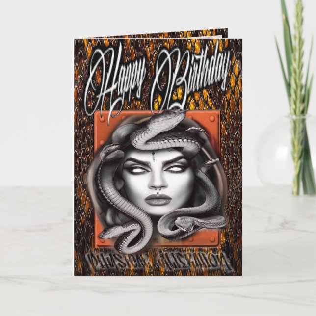 Birthday card medusa (Front)