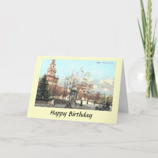Birthday Card - Milan, Torre Filarete