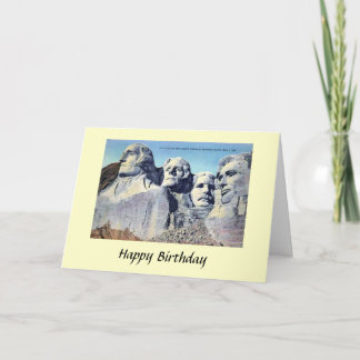Birthday Card - Mount Rushmore, South Dakota