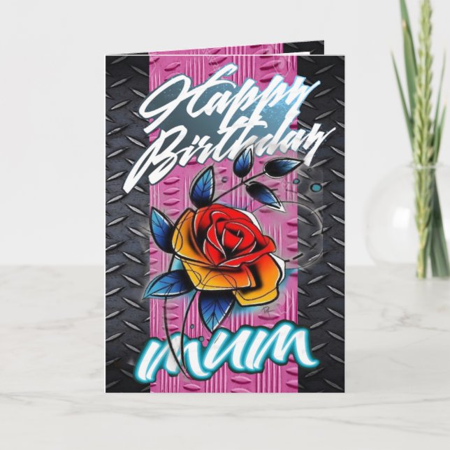 Birthday card mum (Front)