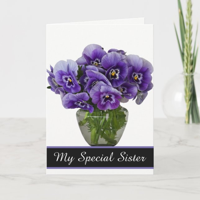 Birthday Card-My Special Sister Card (Front)