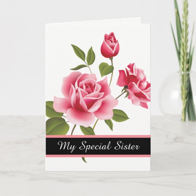 Birthday Card-My Special Sister Card (Front)