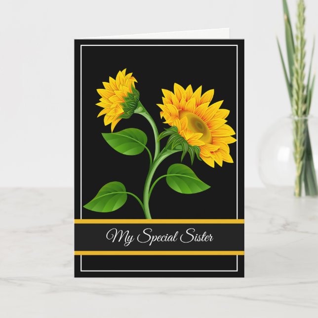 Birthday Card-My Special Sister Card (Front)