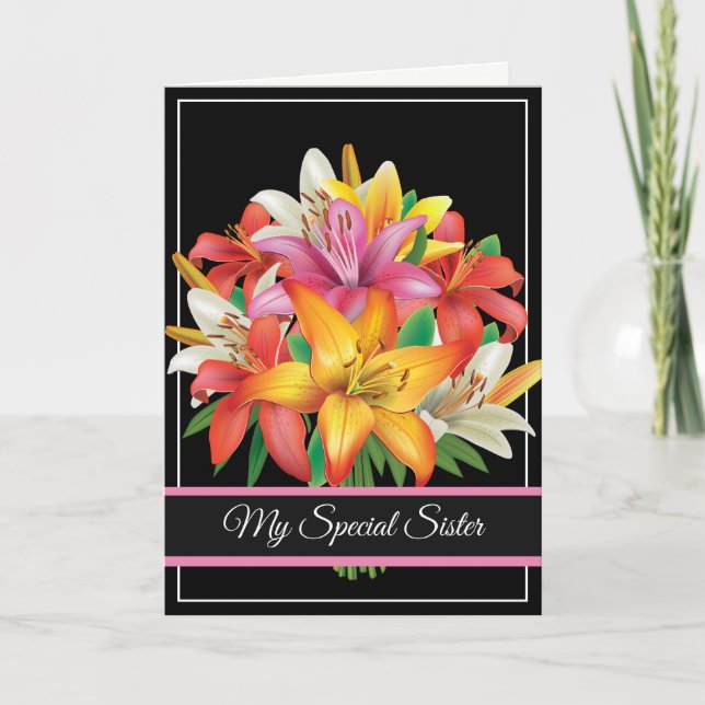 Birthday Card-My Special Sister Card (Front)