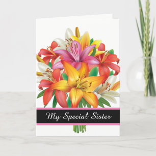 Birthday Card-My Special Sister Card