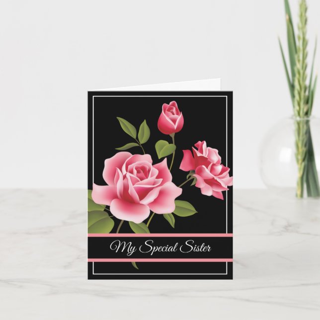 Birthday Card-My Special Sister Card (Front)