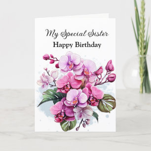 Birthday Card-My Special Sister Card