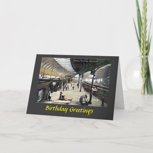 Birthday Card - Newcastle-upon-Tyne Station (Front)