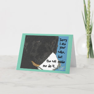 Birthday Card~ Newfoundland Dog Humor Card