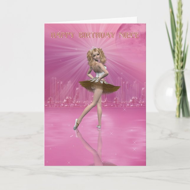 Birthday Card Niece, Birthday ballet for Niece (Front)