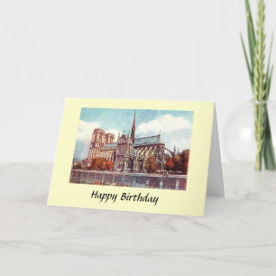 Birthday Card - Notre Dame, Paris
