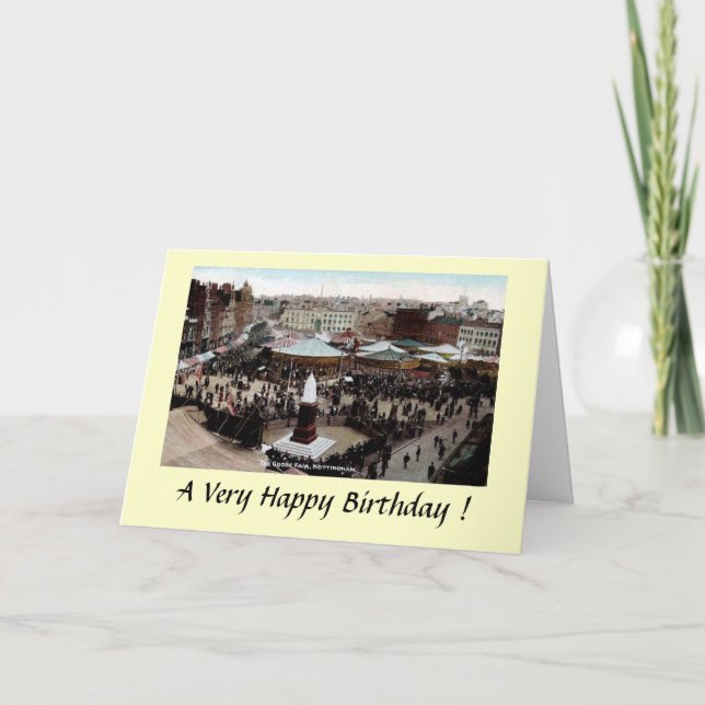 Birthday Card - Nottingham Goose Fair (Front)