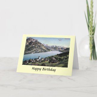 Birthday Card - Obstalden, Glarus, Switzerland.