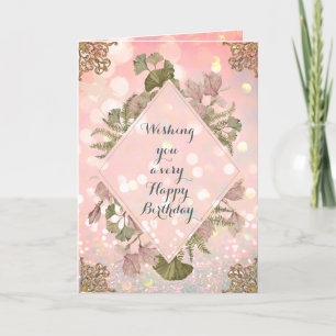 Birthday Card Ornate Victorian