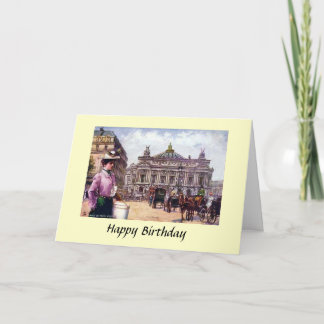 Birthday Card - Paris, the Opera