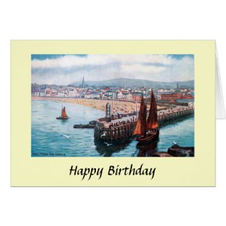 Birthday Card - Peel, Isle of Man
