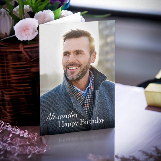 Birthday Card Photo Custom (Birthday Card Photo Custom for that special birthday person in your life. Add their photo and info. )