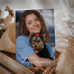 Birthday Card Photo Custom