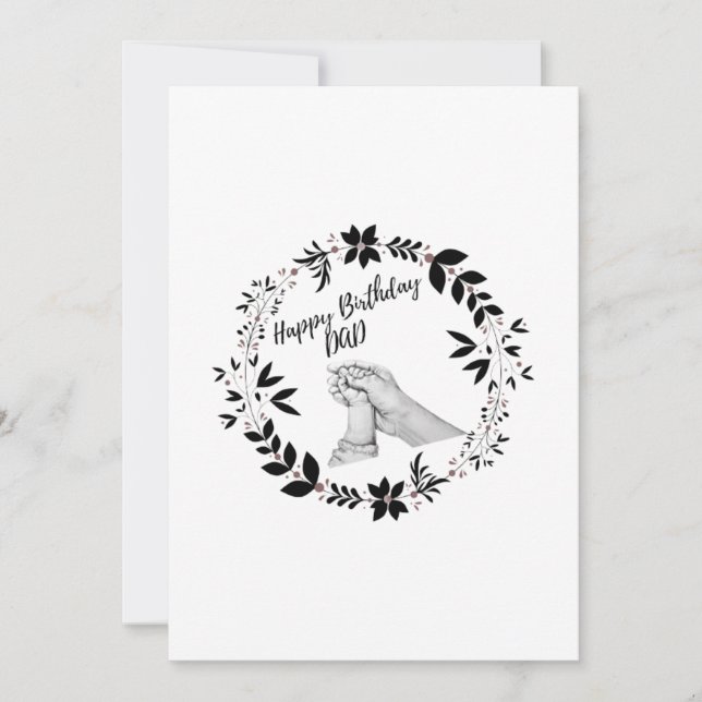 Birthday Card Photos Custom  For Father/Dad  (Front)