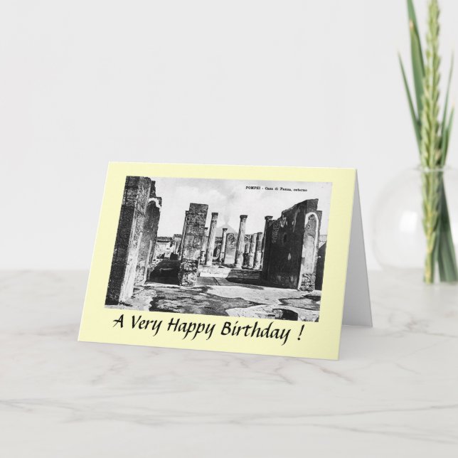 Birthday Card - Pompei (Front)