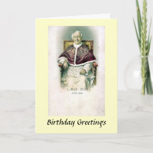 Birthday Card - Pope Leo XIII