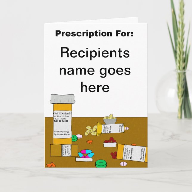 Birthday Card Prescription (Front)